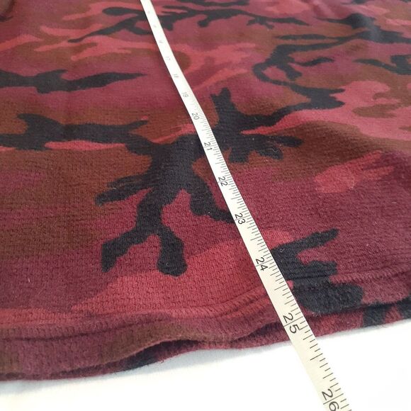 Polo Ralph Lauren Men's Large Long Sleeve‎ Shirt Red Black Camouflage - Picture 4 of 7